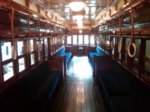 Interior of Electric Tobu Railway Trolley (1924)