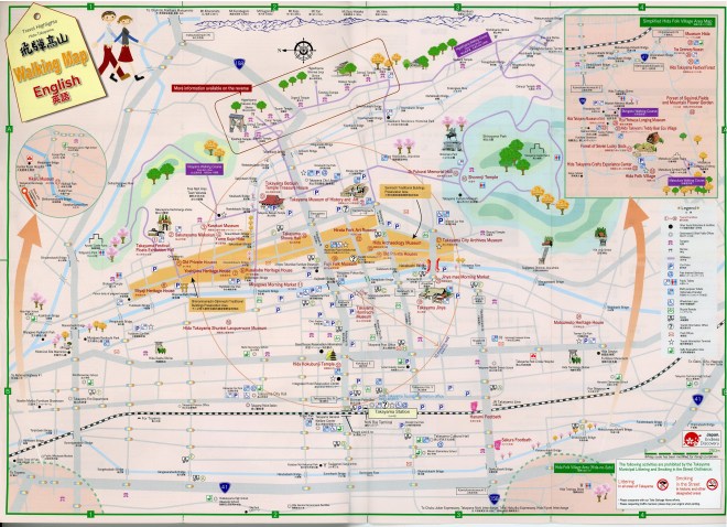 Hida-Takayama Walking Map