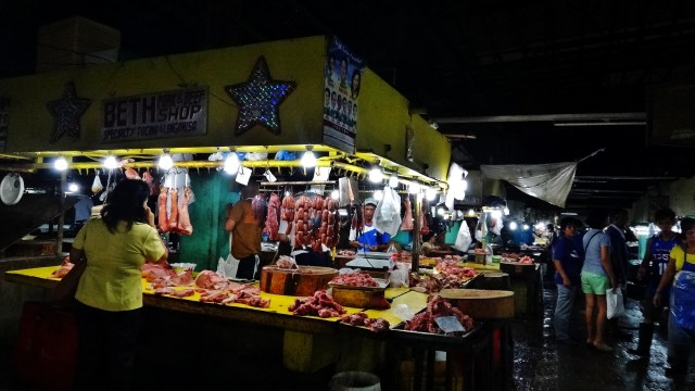 Meat Market Manila at night